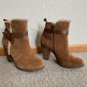 Bjorndal Sherpa lined heeled booties